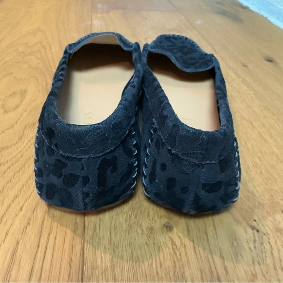 Jack Rogers Millie Black Suede Leopard Print Loafers Sz 9 - Picture 6 of 9